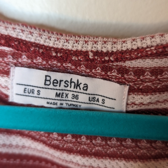 Bershka Red and White Striped Tank Top - Picture 3 of 6